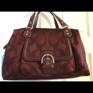 Coach burgundy/maroon Bag